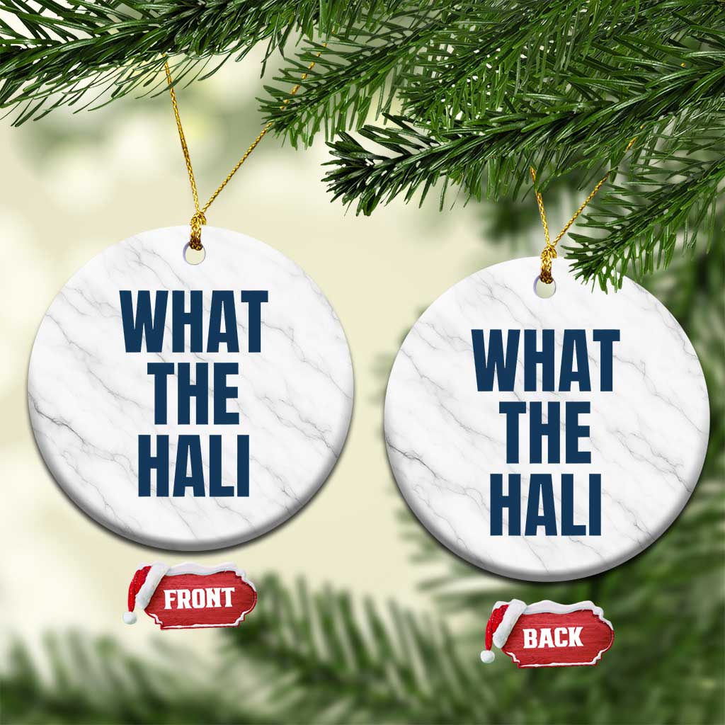 What The Hali Ceramic Ornament Indiana Hoosier Funny Basketball Overrated TS02 1pc White Marble Print Your Wear