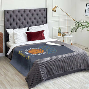 Vintage Indiana Basketball Graphic Throw Blanket Retro 1967 Sports Indianapolis IN Fan TS02 Print Your Wear