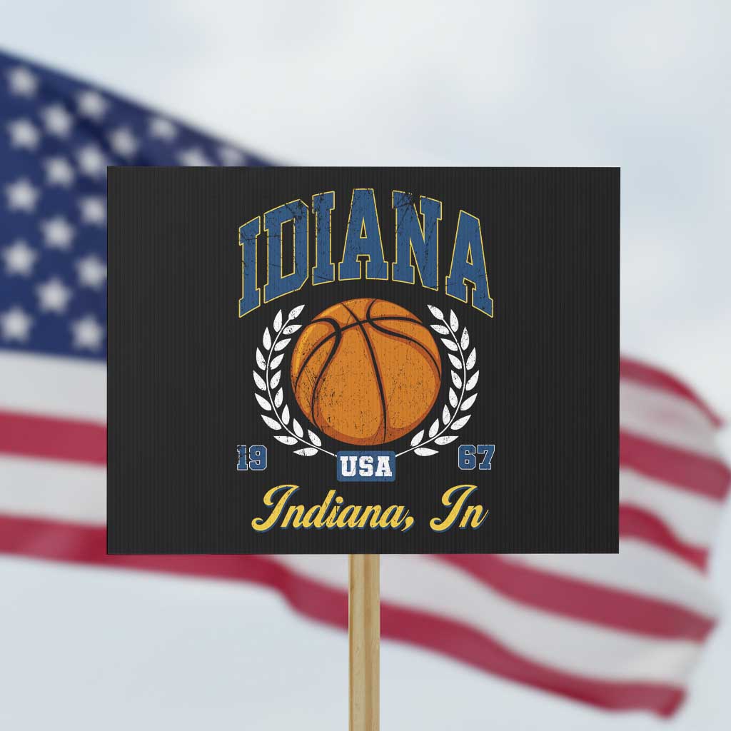 Vintage Indiana Basketball Graphic Protest Sign Retro 1967 Sports Indianapolis IN Fan TS02 Horizontal 18