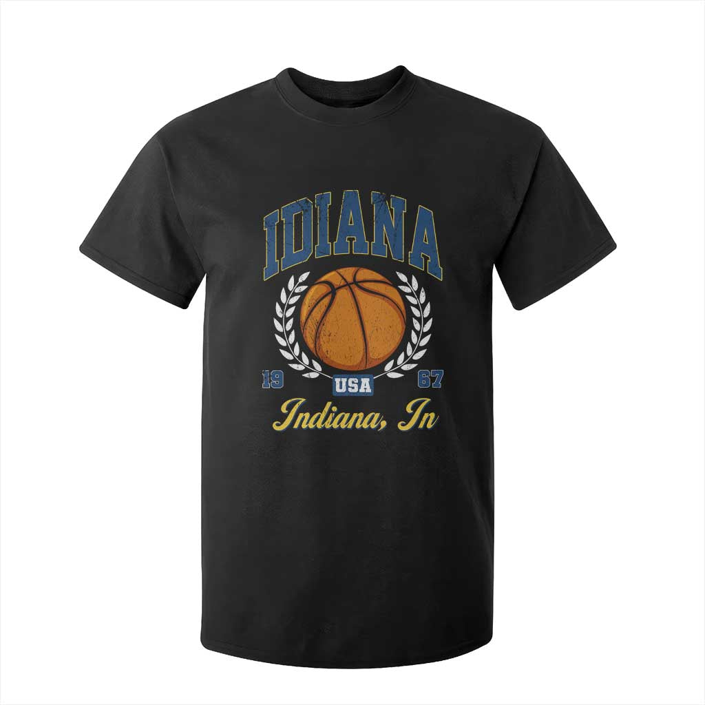 Vintage Indiana Basketball Graphic T Shirt For Kid Retro 1967 Sports Indianapolis IN Fan TS02 Black Print Your Wear