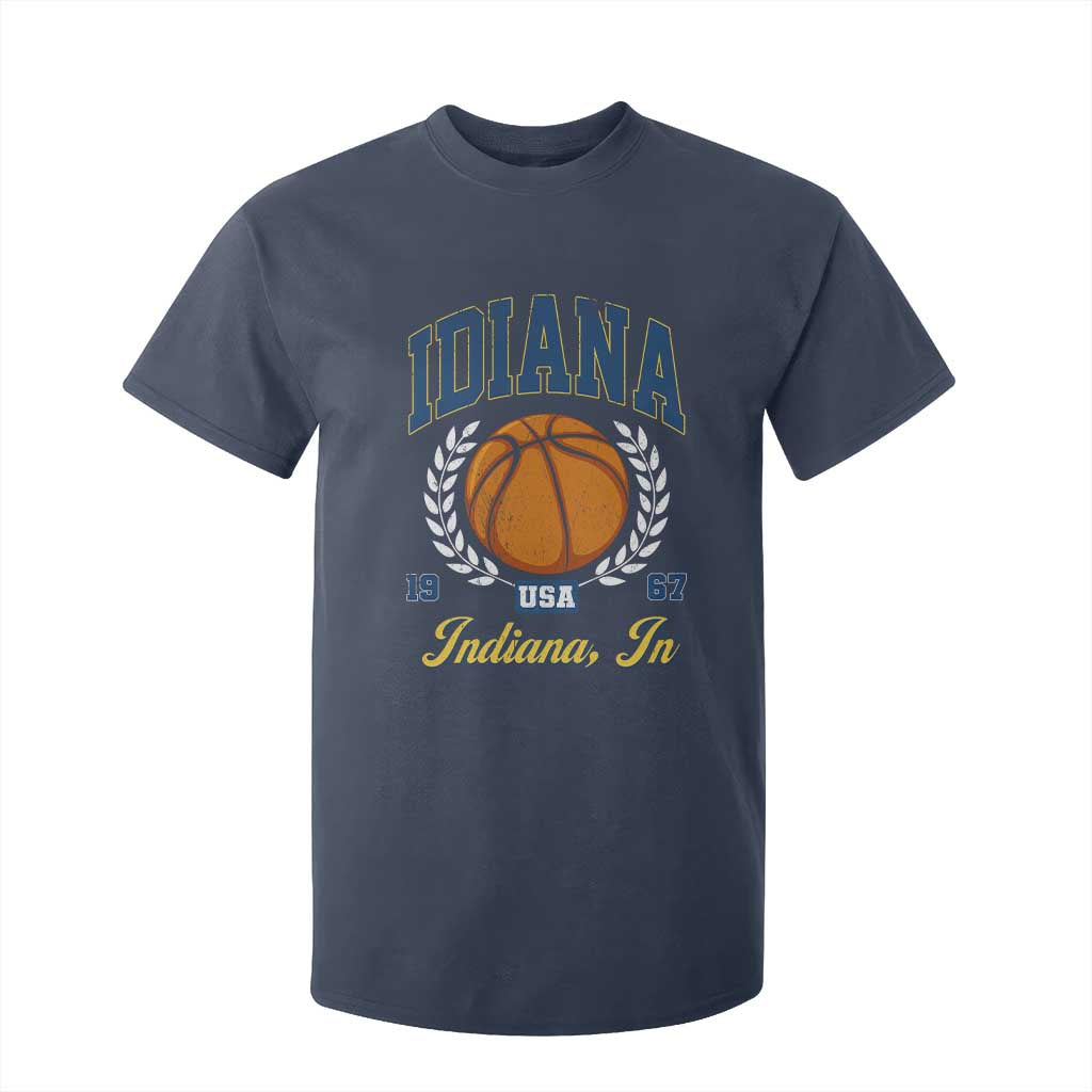 Vintage Indiana Basketball Graphic T Shirt For Kid Retro 1967 Sports Indianapolis IN Fan TS02 Navy Print Your Wear