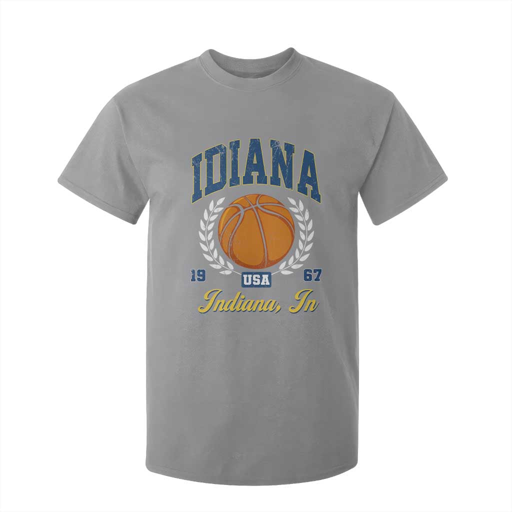 Vintage Indiana Basketball Graphic T Shirt For Kid Retro 1967 Sports Indianapolis IN Fan TS02 Sport Gray Print Your Wear
