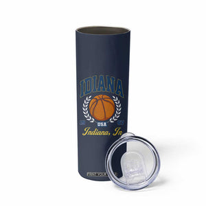 Vintage Indiana Basketball Graphic Skinny Tumbler Retro 1967 Sports Indianapolis IN Fan TS02 Print Your Wear