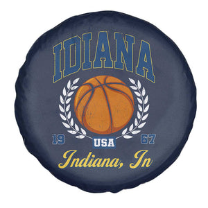 Vintage Indiana Basketball Graphic Spare Tire Cover Retro 1967 Sports Indianapolis IN Fan TS02 Print Your Wear