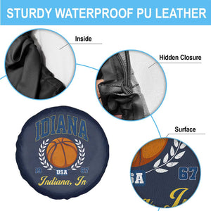 Vintage Indiana Basketball Graphic Spare Tire Cover Retro 1967 Sports Indianapolis IN Fan TS02 Print Your Wear