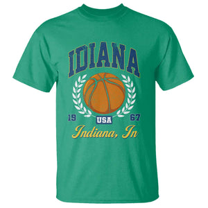 Vintage Indiana Basketball Graphic T Shirt Retro 1967 Sports Indianapolis IN Fan TS02 Irish Green Print Your Wear