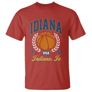 Vintage Indiana Basketball Graphic T Shirt Retro 1967 Sports Indianapolis IN Fan TS02 Red Print Your Wear