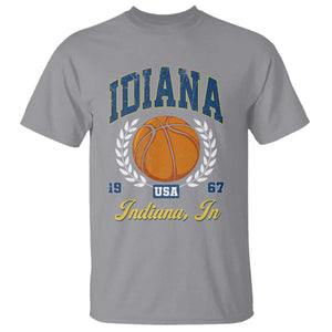 Vintage Indiana Basketball Graphic T Shirt Retro 1967 Sports Indianapolis IN Fan TS02 Sport Gray Print Your Wear