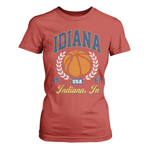 Vintage Indiana Basketball Graphic T Shirt For Women Retro 1967 Sports Indianapolis IN Fan TS02 Red Print Your Wear