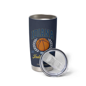 Vintage Indiana Basketball Graphic Tumbler Cup Retro 1967 Sports Indianapolis IN Fan TS02 Print Your Wear