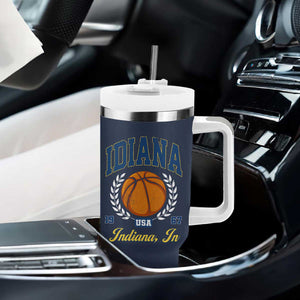 Vintage Indiana Basketball Graphic Tumbler With Handle Retro 1967 Sports Indianapolis IN Fan TS02 Print Your Wear