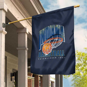 Indiana Basketball Throwback Garden Flag Retro Hoop Graphic for IN Fans Since 1967 TS02 Print Your Wear