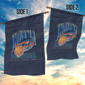 Indiana Basketball Throwback Garden Flag Retro Hoop Graphic for IN Fans Since 1967 TS02 Print Your Wear