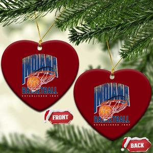 Indiana Basketball Throwback Ceramic Ornament Retro Hoop Graphic for IN Fans Since 1967 TS02 Print Your Wear