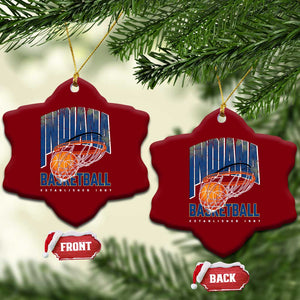 Indiana Basketball Throwback Ceramic Ornament Retro Hoop Graphic for IN Fans Since 1967 TS02 Print Your Wear