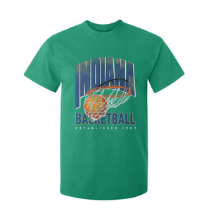 Indiana Basketball Throwback T Shirt For Kid Retro Hoop Graphic for IN Fans Since 1967 TS02 Irish Green Print Your Wear