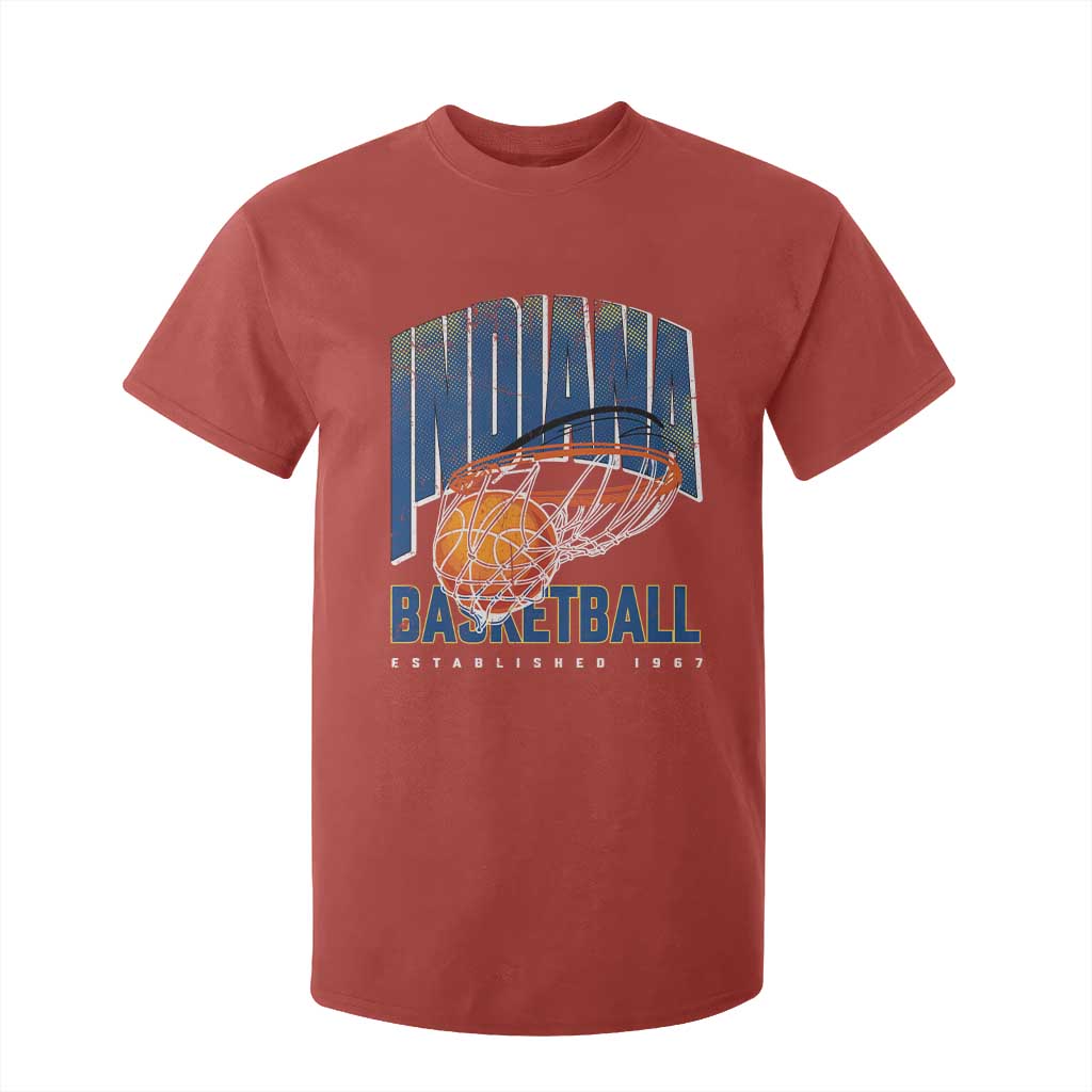 Indiana Basketball Throwback T Shirt For Kid Retro Hoop Graphic for IN Fans Since 1967 TS02 Red Print Your Wear
