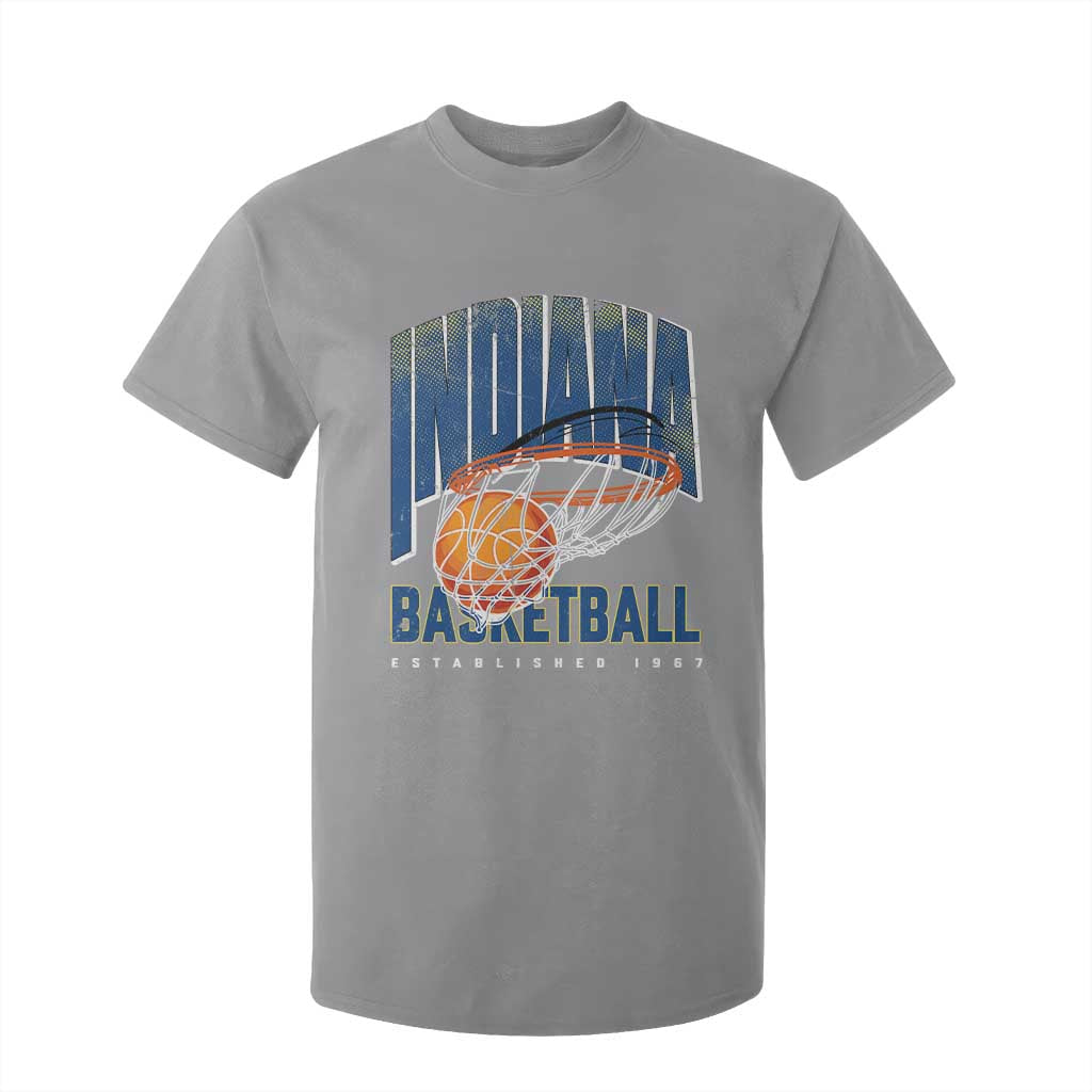 Indiana Basketball Throwback T Shirt For Kid Retro Hoop Graphic for IN Fans Since 1967 TS02 Sport Gray Print Your Wear