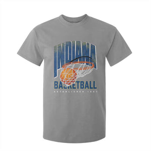 Indiana Basketball Throwback T Shirt For Kid Retro Hoop Graphic for IN Fans Since 1967 TS02 Sport Gray Print Your Wear