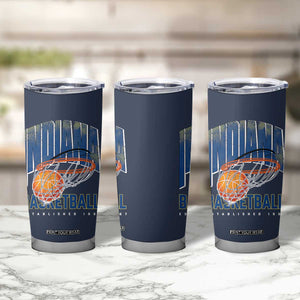 Indiana Basketball Throwback Tumbler Cup Retro Hoop Graphic for IN Fans Since 1967 TS02 Print Your Wear