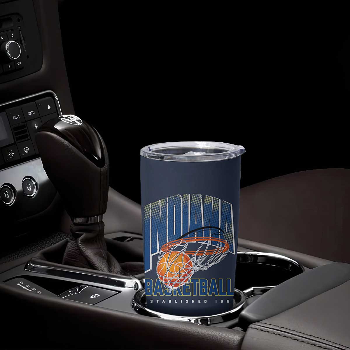 Indiana Basketball Throwback Tumbler Cup Retro Hoop Graphic for IN Fans Since 1967 TS02 Print Your Wear