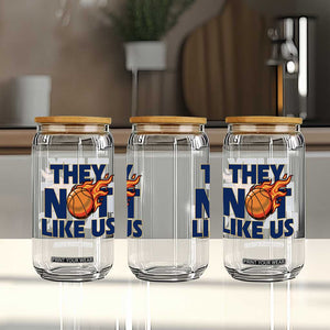 They Not Like Us Basketball Glass Can Fierce Flame Ball Graphic for Hooops Fans TS02 Print Your Wear