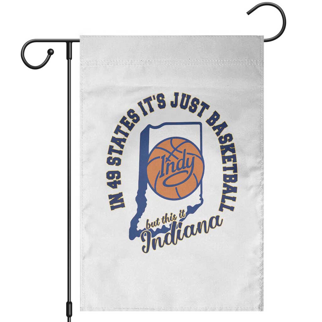 But This Is Indiana Basketball Garden Flag Indy Hoops Pride Sport Lover TS02 White Print Your Wear