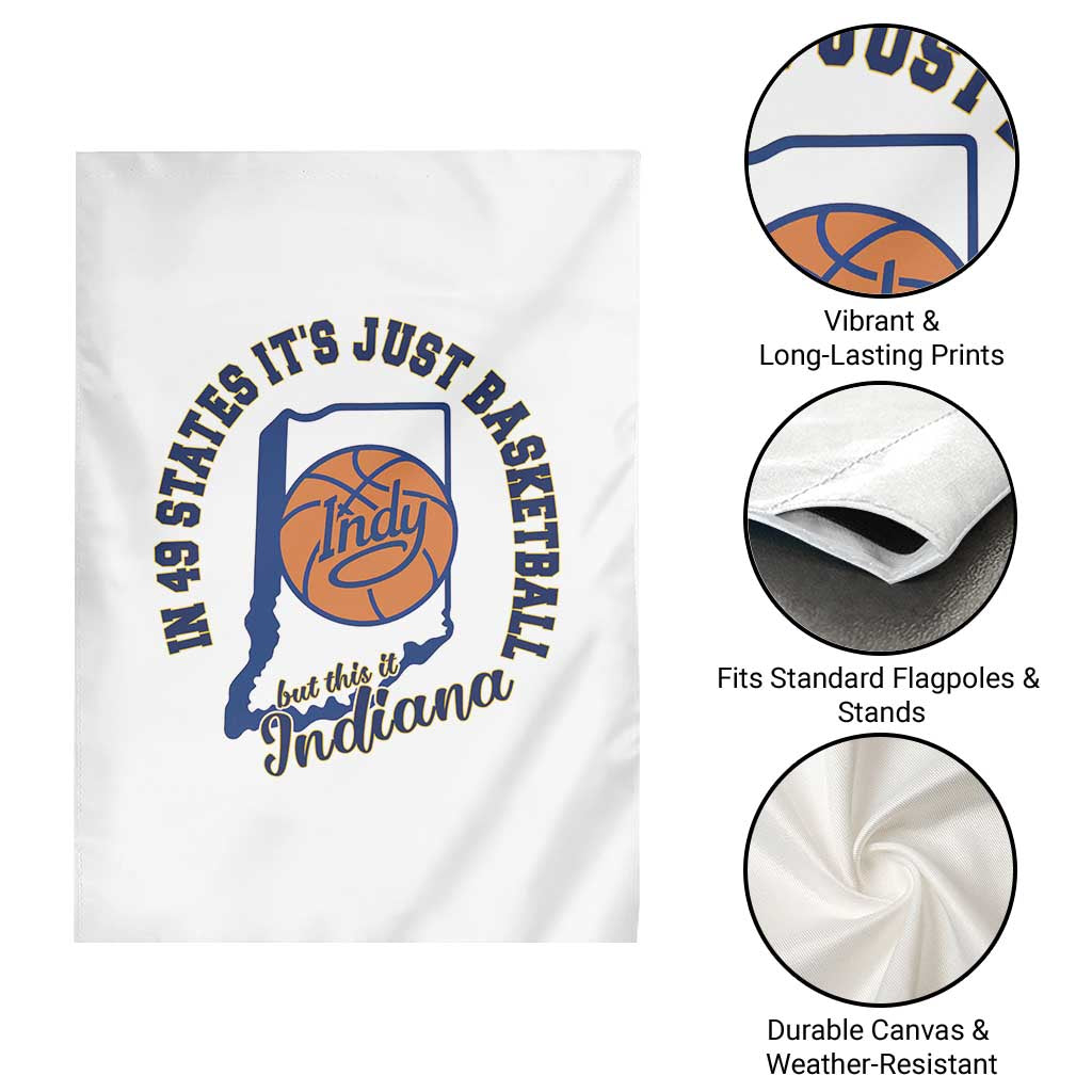 But This Is Indiana Basketball Garden Flag Indy Hoops Pride Sport Lover TS02 Print Your Wear