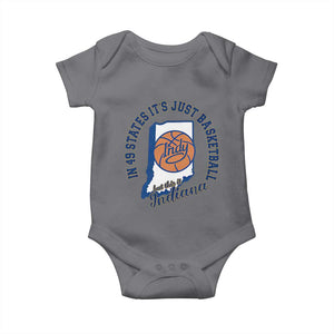 But This Is Indiana Basketball Baby Onesie Indy Hoops Pride Sport Lover TS02 Charcoal Print Your Wear