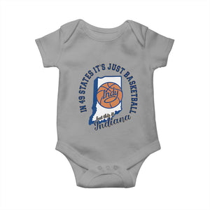 But This Is Indiana Basketball Baby Onesie Indy Hoops Pride Sport Lover TS02 Sport Gray Print Your Wear