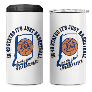 But This Is Indiana Basketball 4 in 1 Can Cooler Tumbler Indy Hoops Pride Sport Lover TS02 One Size: 16 oz White Print Your Wear