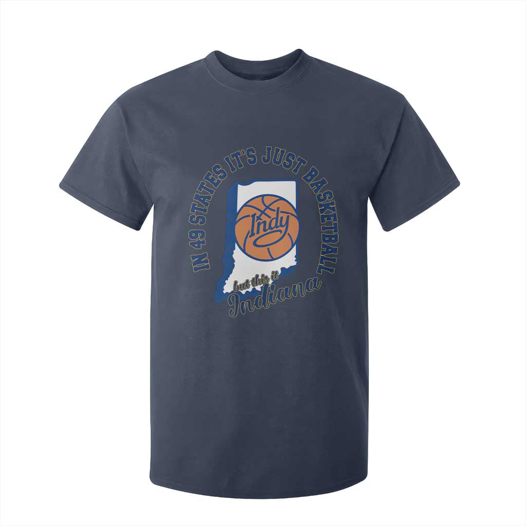 But This Is Indiana Basketball T Shirt For Kid Indy Hoops Pride Sport Lover TS02 Navy Print Your Wear