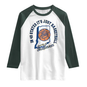 But This Is Indiana Basketball Raglan Shirt Indy Hoops Pride Sport Lover TS02 White Dark Forest Green Print Your Wear