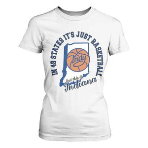 But This Is Indiana Basketball T Shirt For Women Indy Hoops Pride Sport Lover TS02 White Print Your Wear