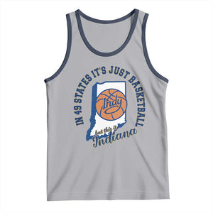 But This Is Indiana Basketball Tank Top Indy Hoops Pride Sport Lover TS02 Athletic Heather Navy Print Your Wear