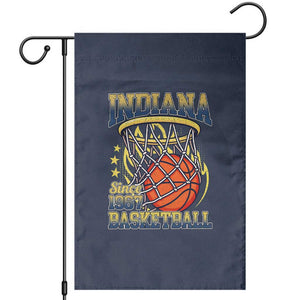 Indiana Basketball Flames Graphic Garden Flag Vintage 1967 Fan Indy Hoops Pride TS02 Navy Print Your Wear