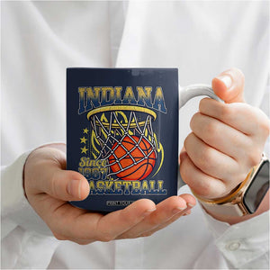 Indiana Basketball Flames Graphic Coffee Mug Vintage 1967 Fan Indy Hoops Pride TS02 Print Your Wear