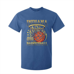Indiana Basketball Flames Graphic T Shirt For Kid Vintage 1967 Fan Indy Hoops Pride TS02 Royal Blue Print Your Wear