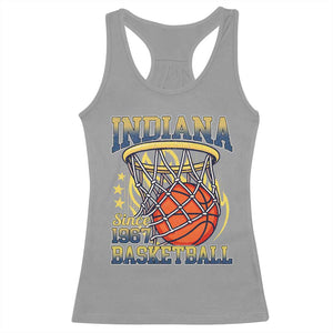 Indiana Basketball Flames Graphic Racerback Tank Top Vintage 1967 Fan Indy Hoops Pride TS02 Sport Gray Print Your Wear