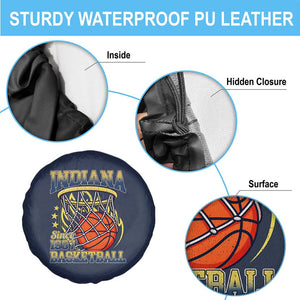 Indiana Basketball Flames Graphic Spare Tire Cover Vintage 1967 Fan Indy Hoops Pride TS02 Print Your Wear