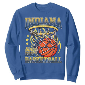 Indiana Basketball Flames Graphic Sweatshirt Vintage 1967 Fan Indy Hoops Pride TS02 Royal Blue Print Your Wear