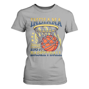 Indiana Basketball Flames Graphic T Shirt For Women Vintage 1967 Fan Indy Hoops Pride TS02 Sport Gray Print Your Wear