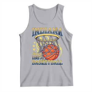 Indiana Basketball Flames Graphic Tank Top Vintage 1967 Fan Indy Hoops Pride TS02 Athletic Heather Print Your Wear