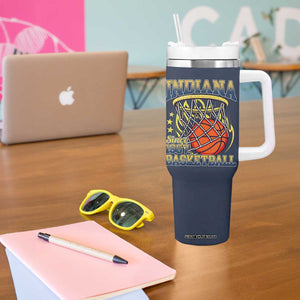 Indiana Basketball Flames Graphic Tumbler With Handle Vintage 1967 Fan Indy Hoops Pride TS02 Print Your Wear