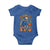 Oklahoma City Basketball Skeleton Baby Onesie OKC Hoops Fan Life Sport Lover TS02 Royal Blue Print Your Wear