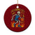 Oklahoma City Basketball Skeleton Ceramic Ornament OKC Hoops Fan Life Sport Lover TS02 1pc Red Print Your Wear