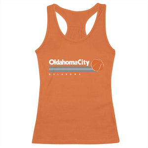 Retro Oklahoma City Basketball Racerback Tank Top Vintage OKC Hoops Lover Sports Fan TS02 Orange Print Your Wear