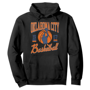 Retro Oklahoma City Basketball Hoodie Vintage OKC Since 1967 Hoops Lover Sports Fan TS02 Black Print Your Wear