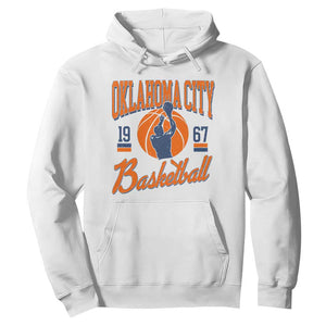 Retro Oklahoma City Basketball Hoodie Vintage OKC Since 1967 Hoops Lover Sports Fan TS02 White Print Your Wear