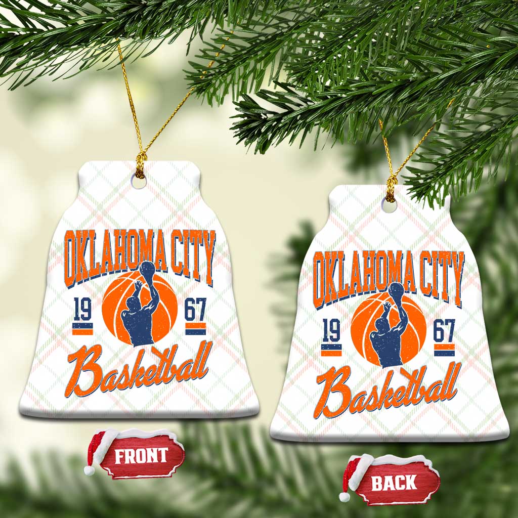 Retro Oklahoma City Basketball Ceramic Ornament Vintage OKC Since 1967 Hoops Lover Sports Fan TS02 Print Your Wear